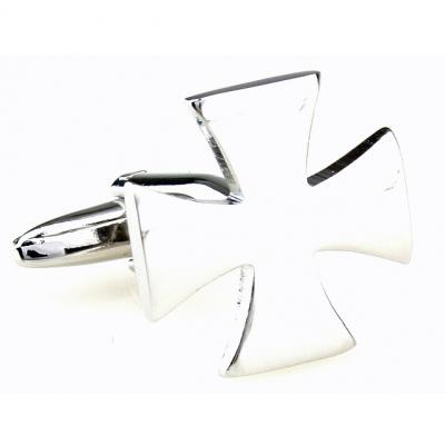 Silver Iron Cross Cufflinks.jpg